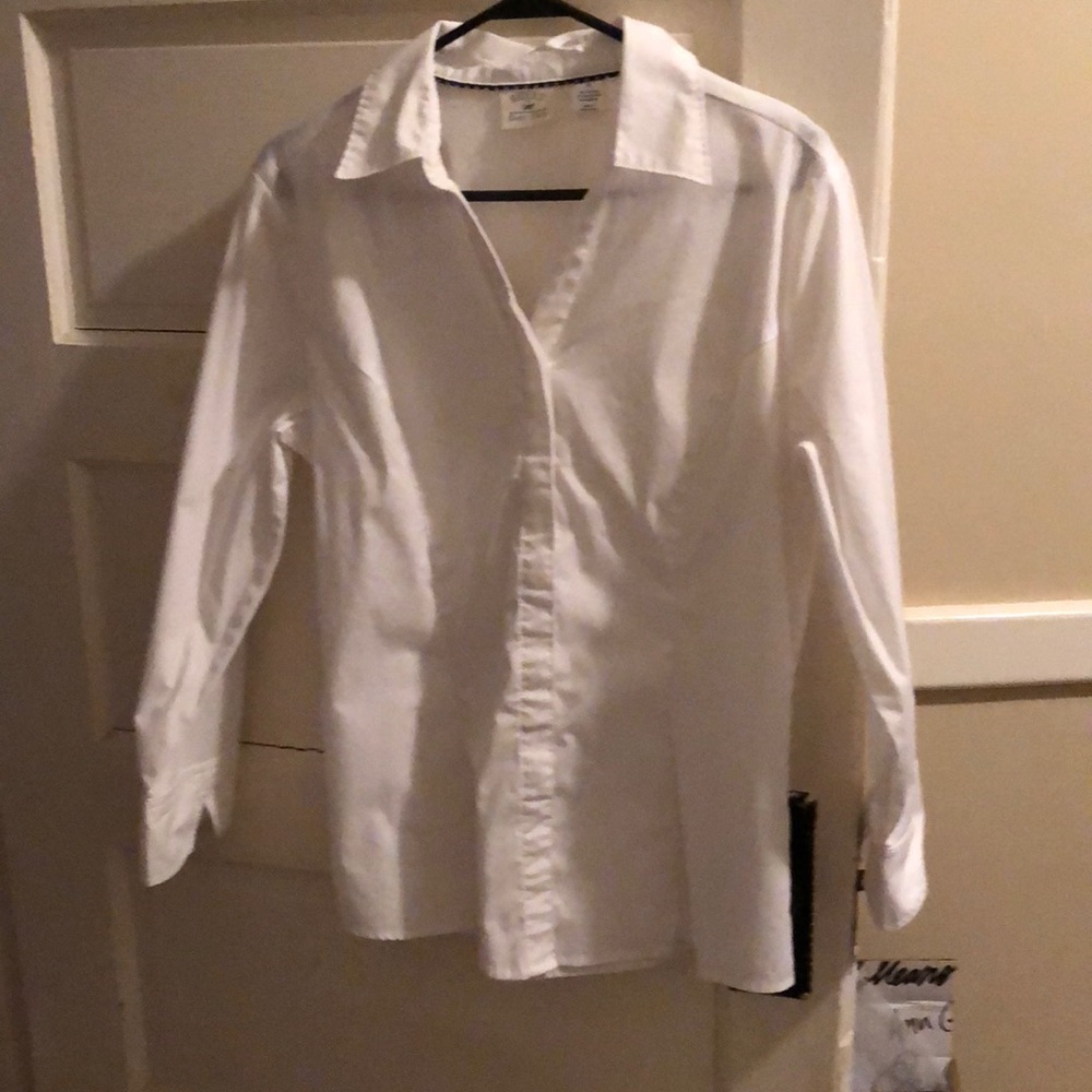 white button down